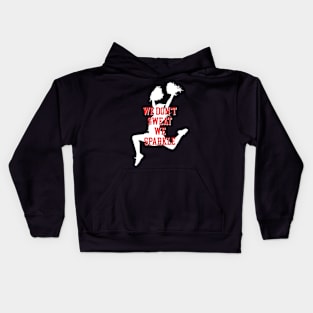 We dont sweat we sparkle cute Cheerleader Kids Hoodie